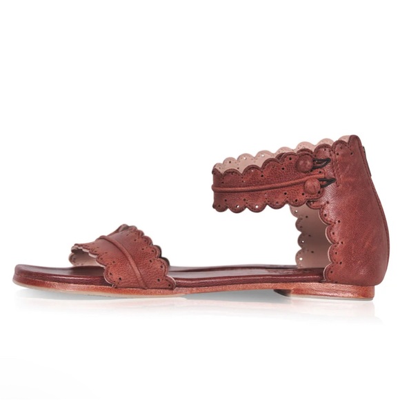 Balielf midsummer Brown Leather Sandals size 9.5 - Picture 2 of 9